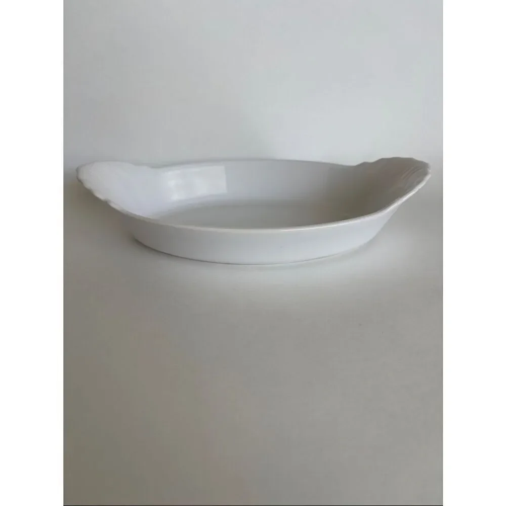 Revol France La Porcelain France 4 White Au Gratin Dishes